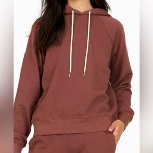 MATE the Label Terry raglan Hoodie in plum size S